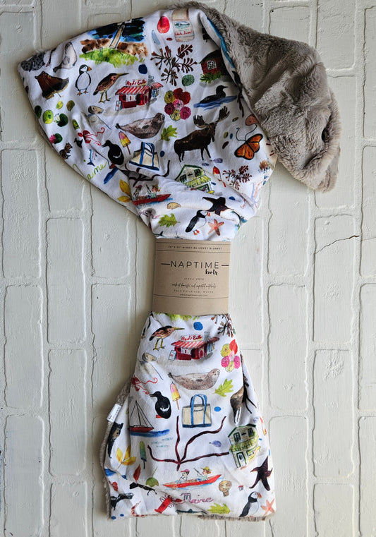 Maine Summertime XL Lovey Blanket (larger size)