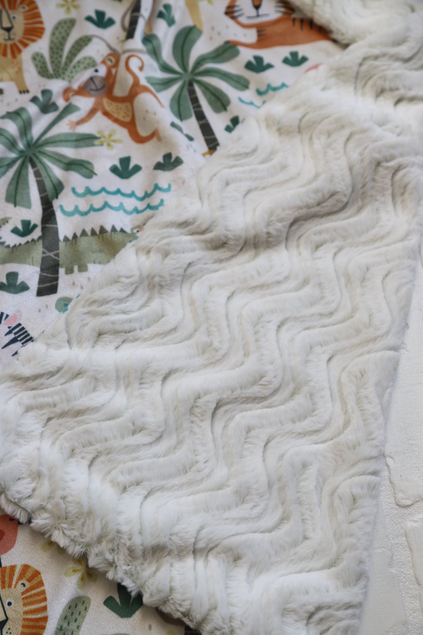 Green Safari XL Lovey Blanket (larger size)