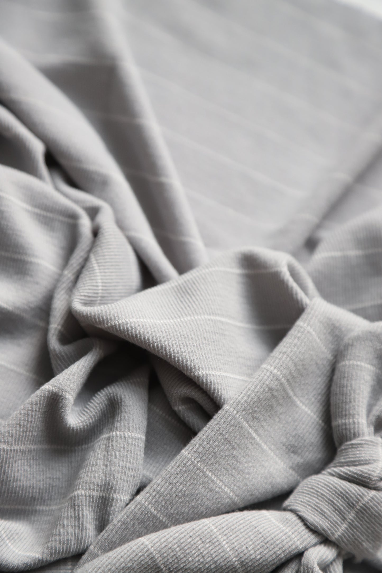 Grey Stripe Hat/Swaddle Set