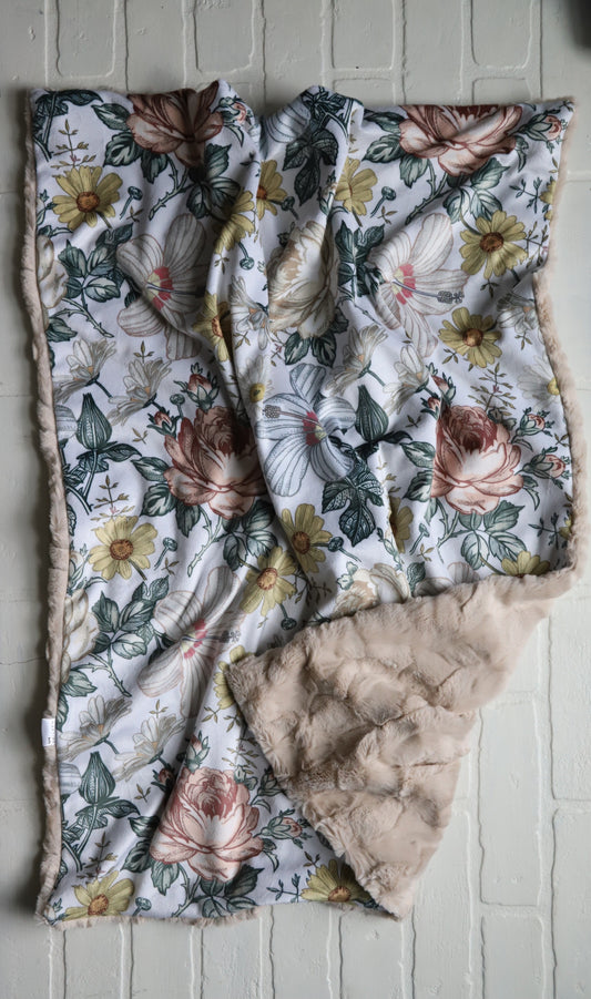 Camilla Floral XL Lovey Blanket (larger size)