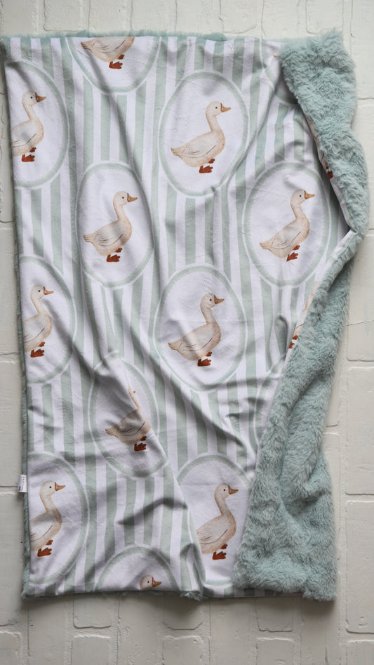 Goose Stripe XL Lovey Blanket (larger size)