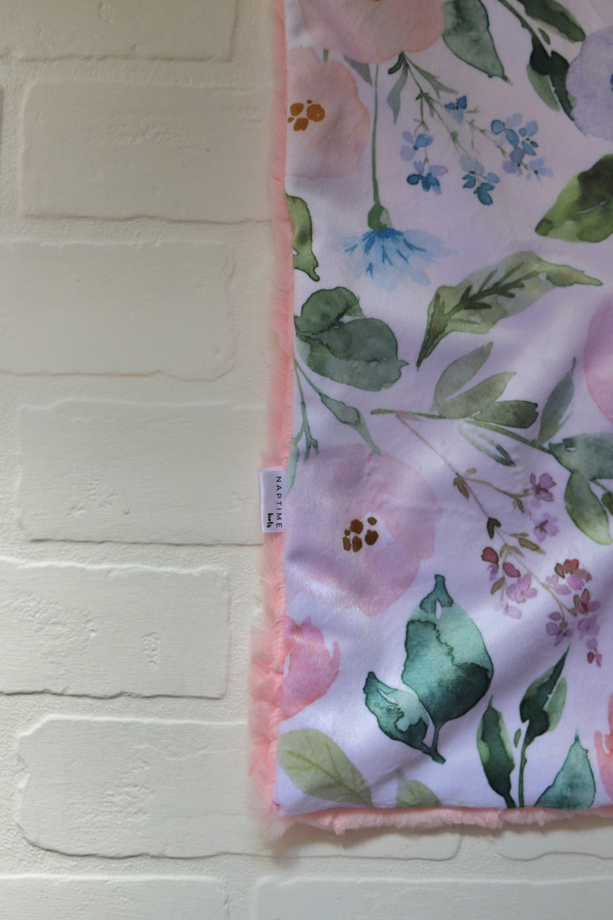 Pretty in Pink Floral Lovey Blanket