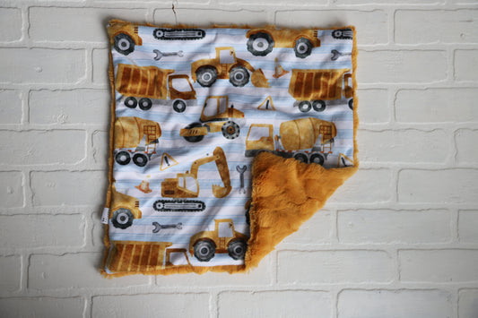 Construction Stripe Lovey Blanket