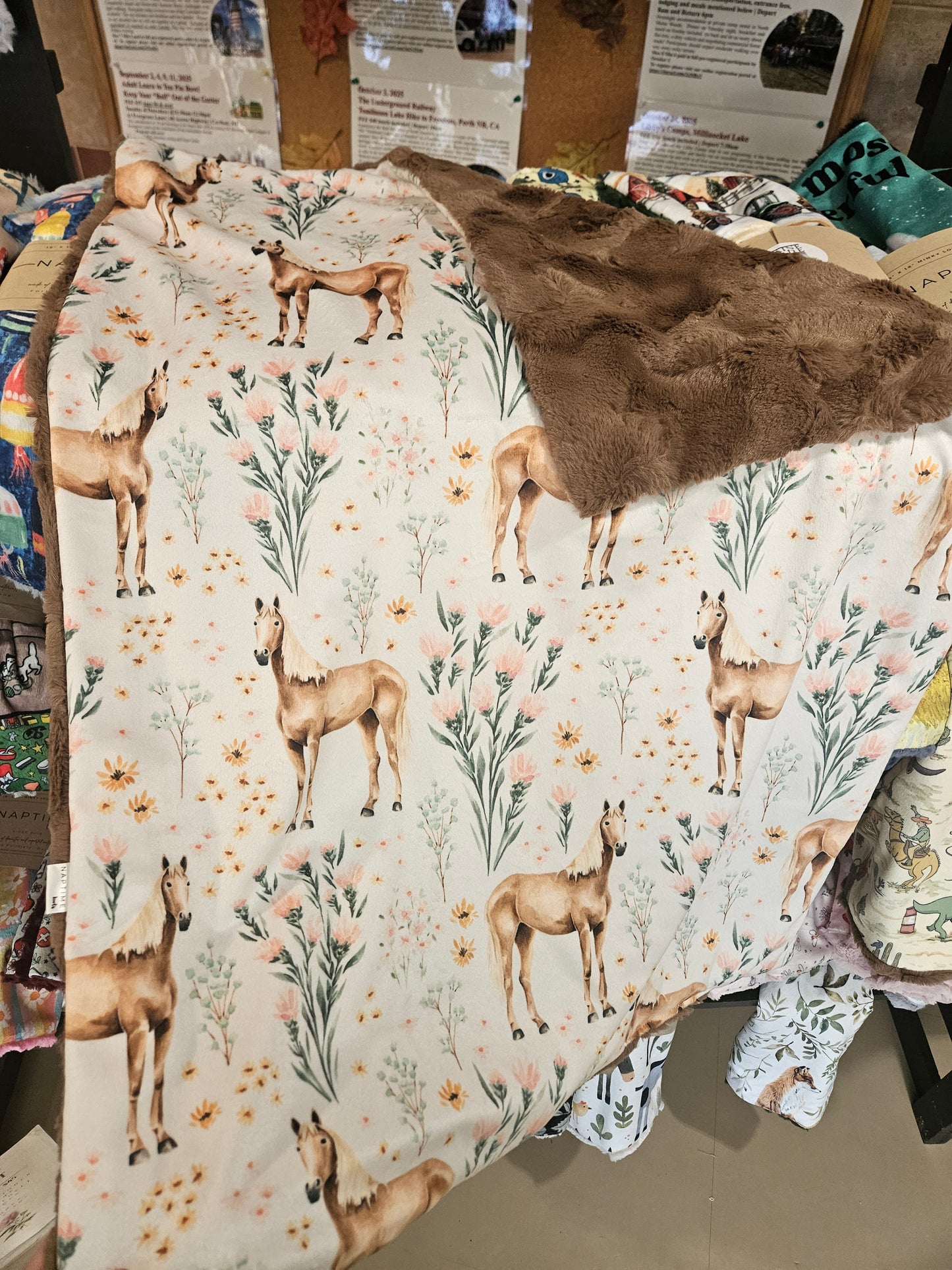 Girl Horse XL Lovey Blanket (larger size)