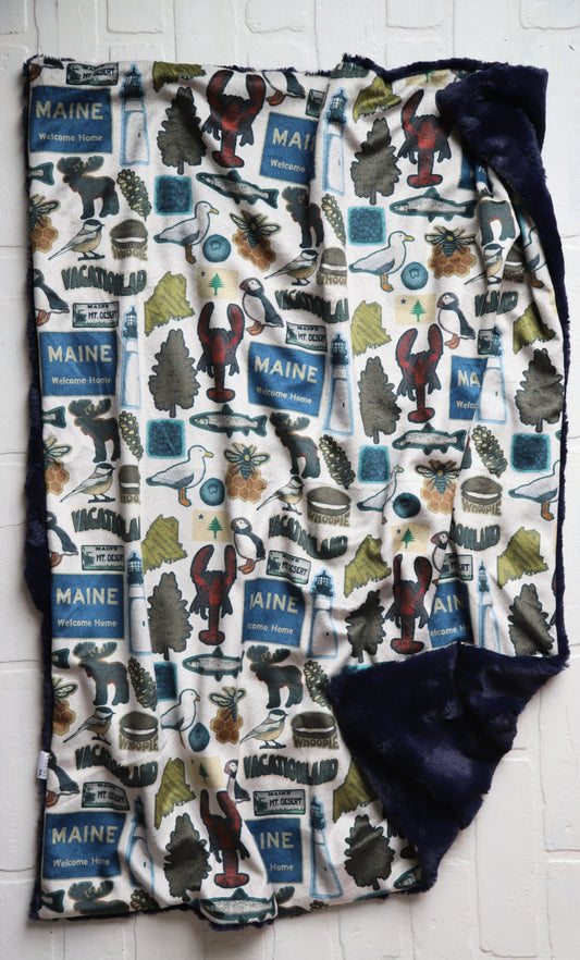 MAINE Welcome Home XL Lovey Blanket (larger size)