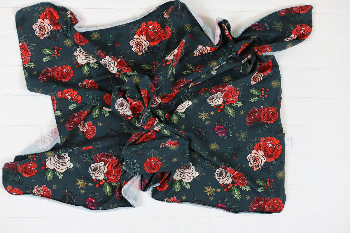 Holly Floral Hat/Swaddle Set