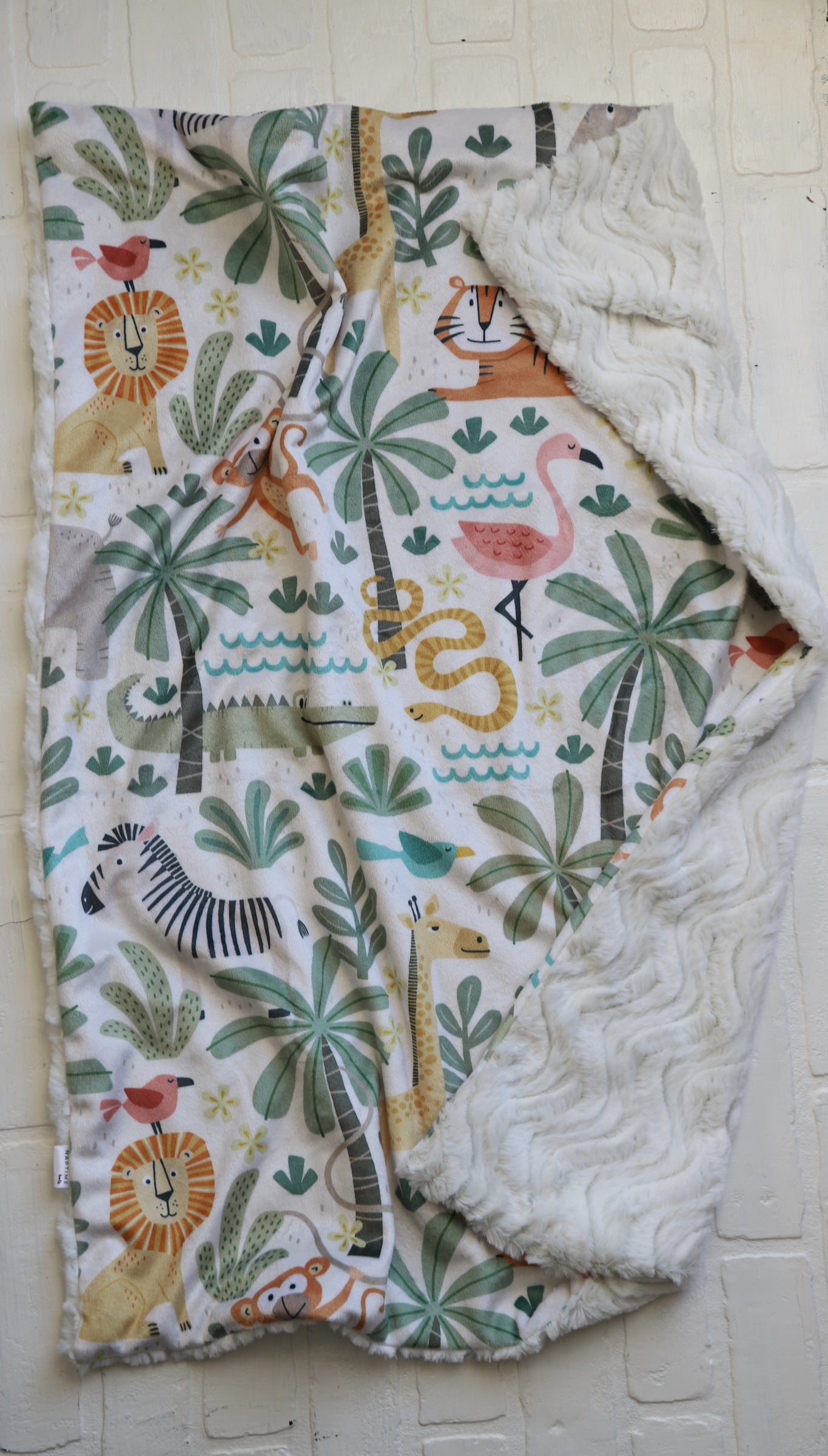 Green Safari XL Lovey Blanket (larger size)