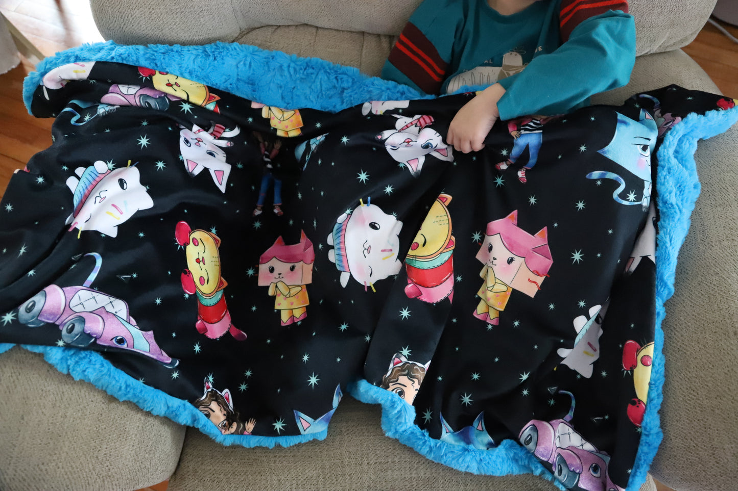 Gabby Dollhouse Quilt Small Blanket (double size of XL)