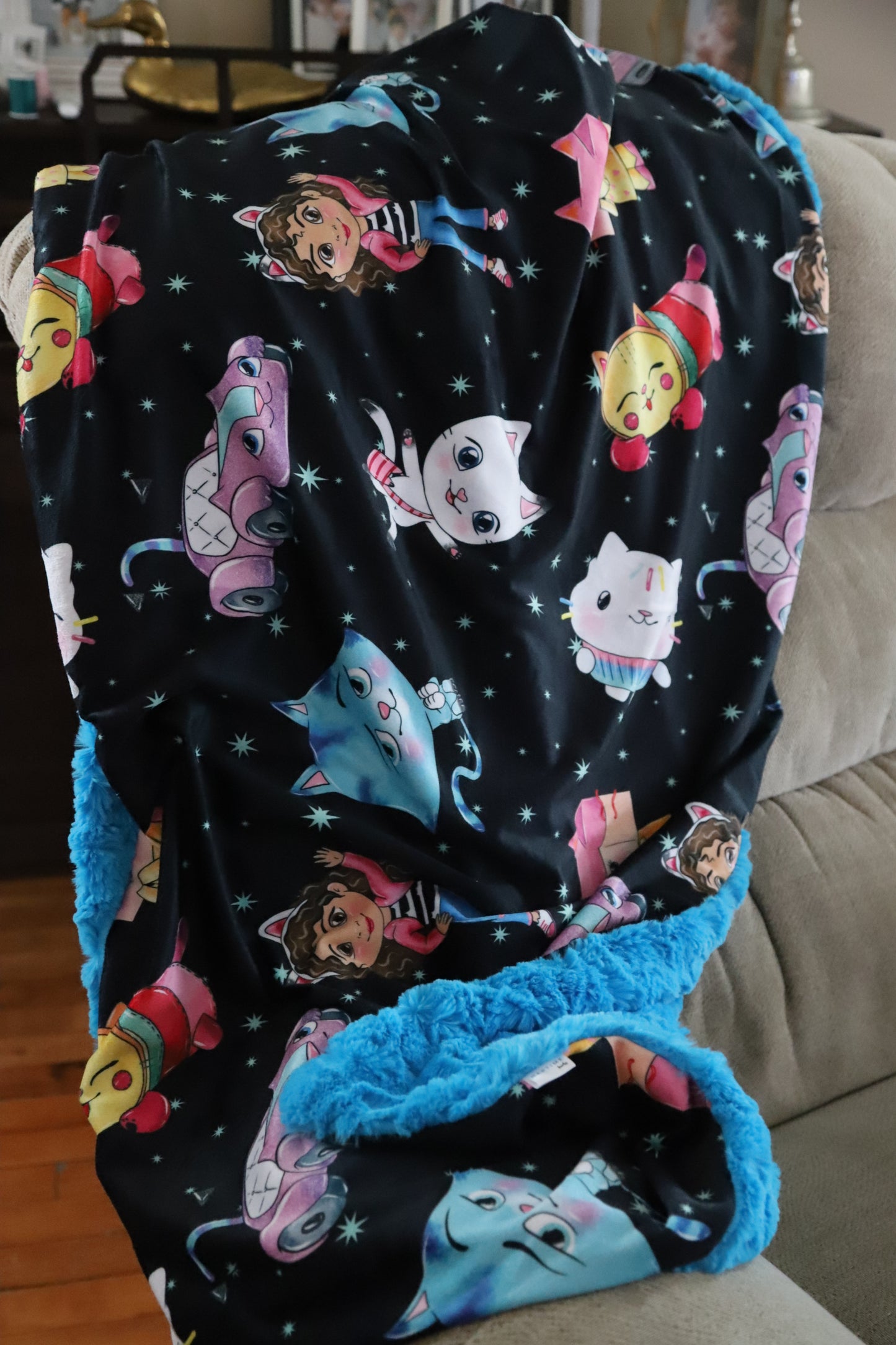Gabby Dollhouse Quilt Small Blanket (double size of XL)