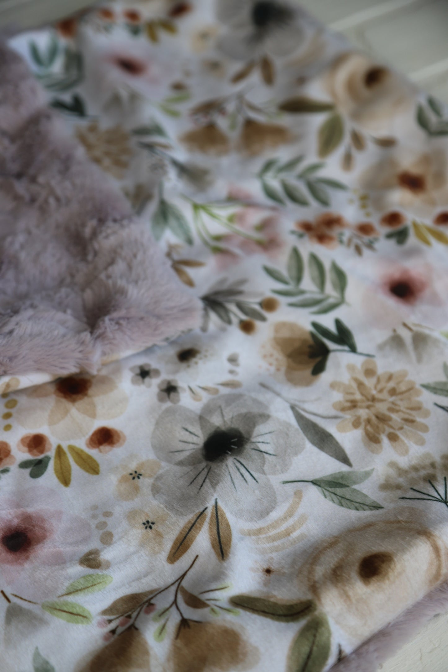 Woodland Meadow Purple Lovey Blanket