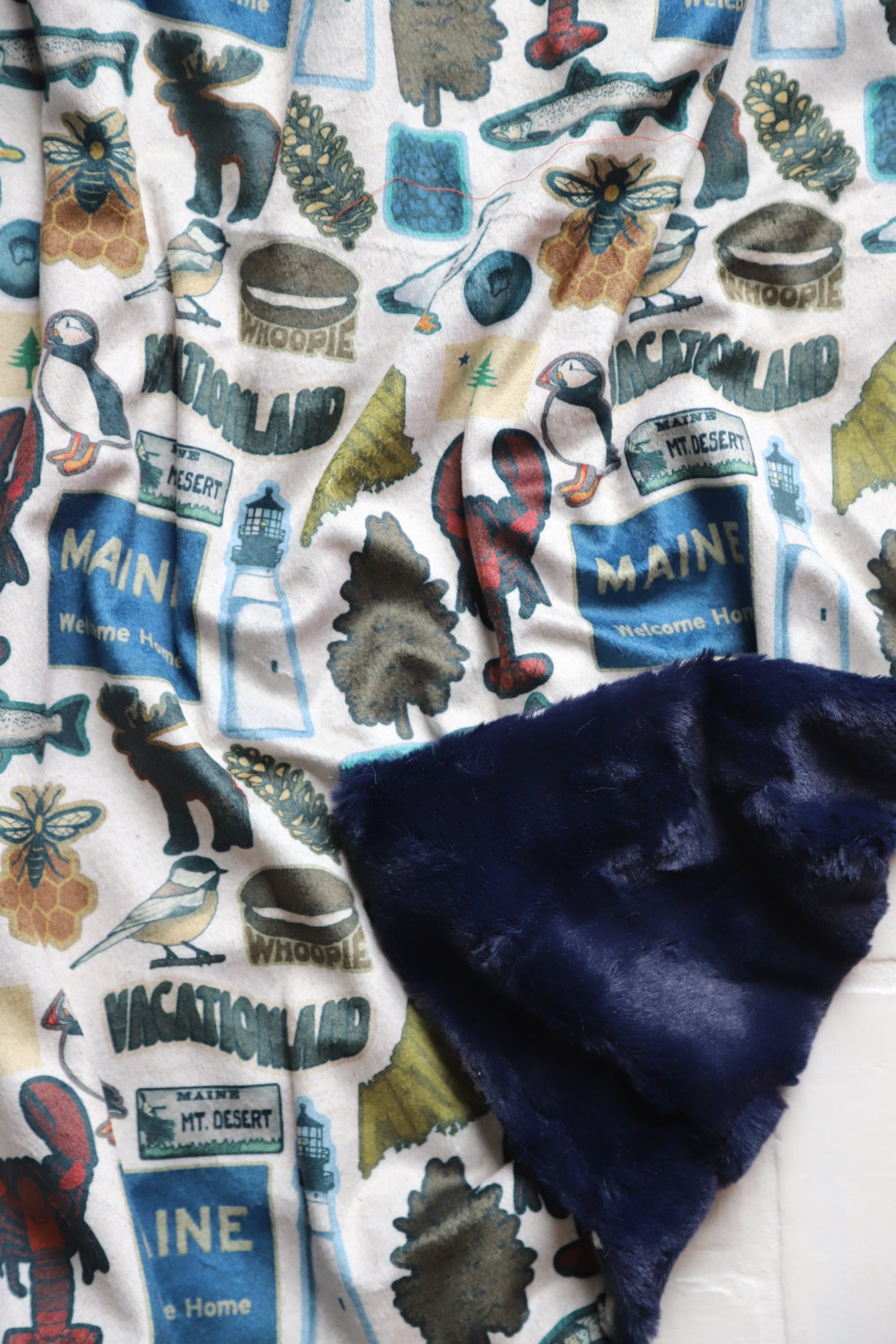 MAINE Welcome Home XL Lovey Blanket (larger size)