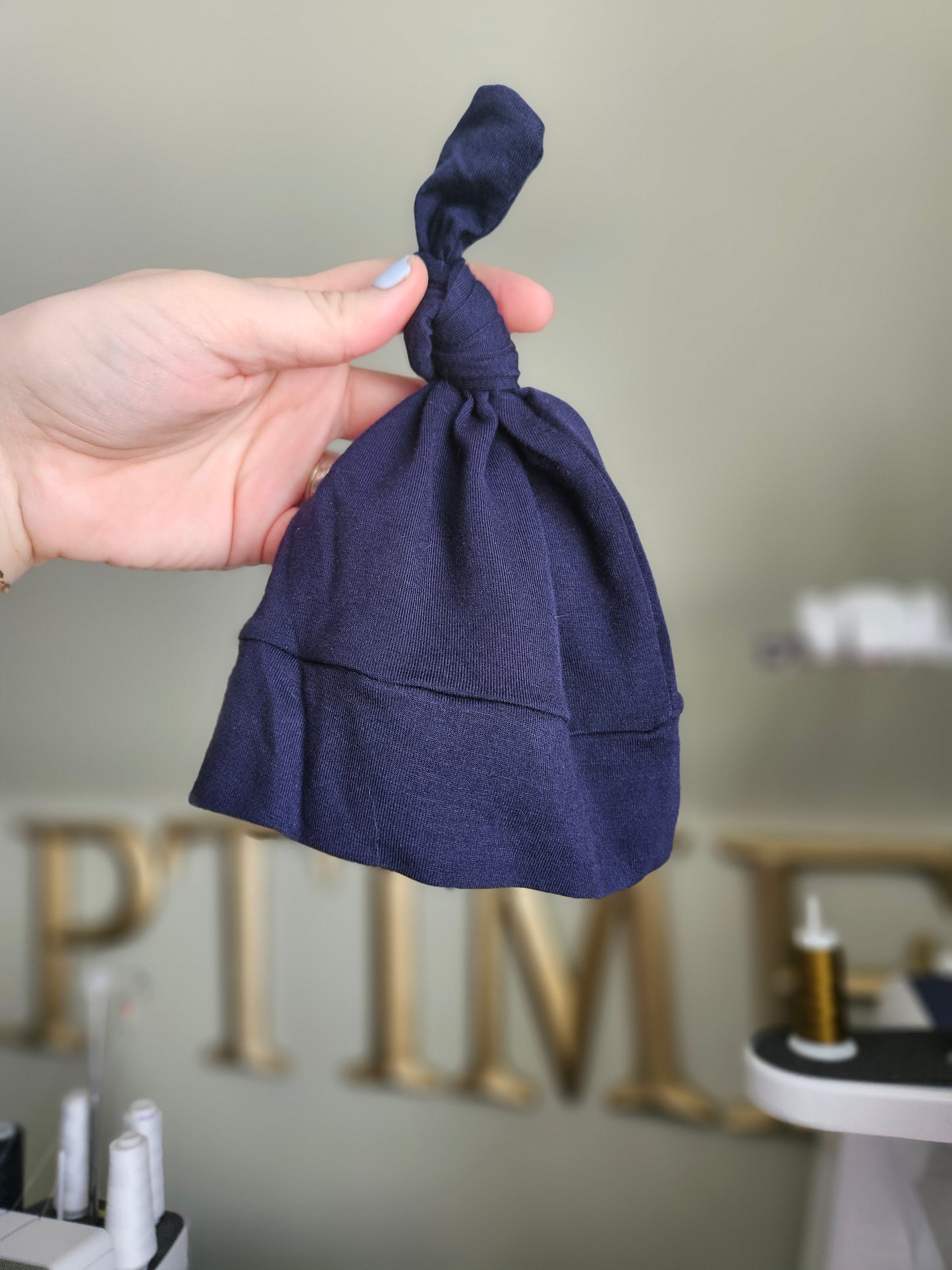 Newborn- Single Top Knot Hat