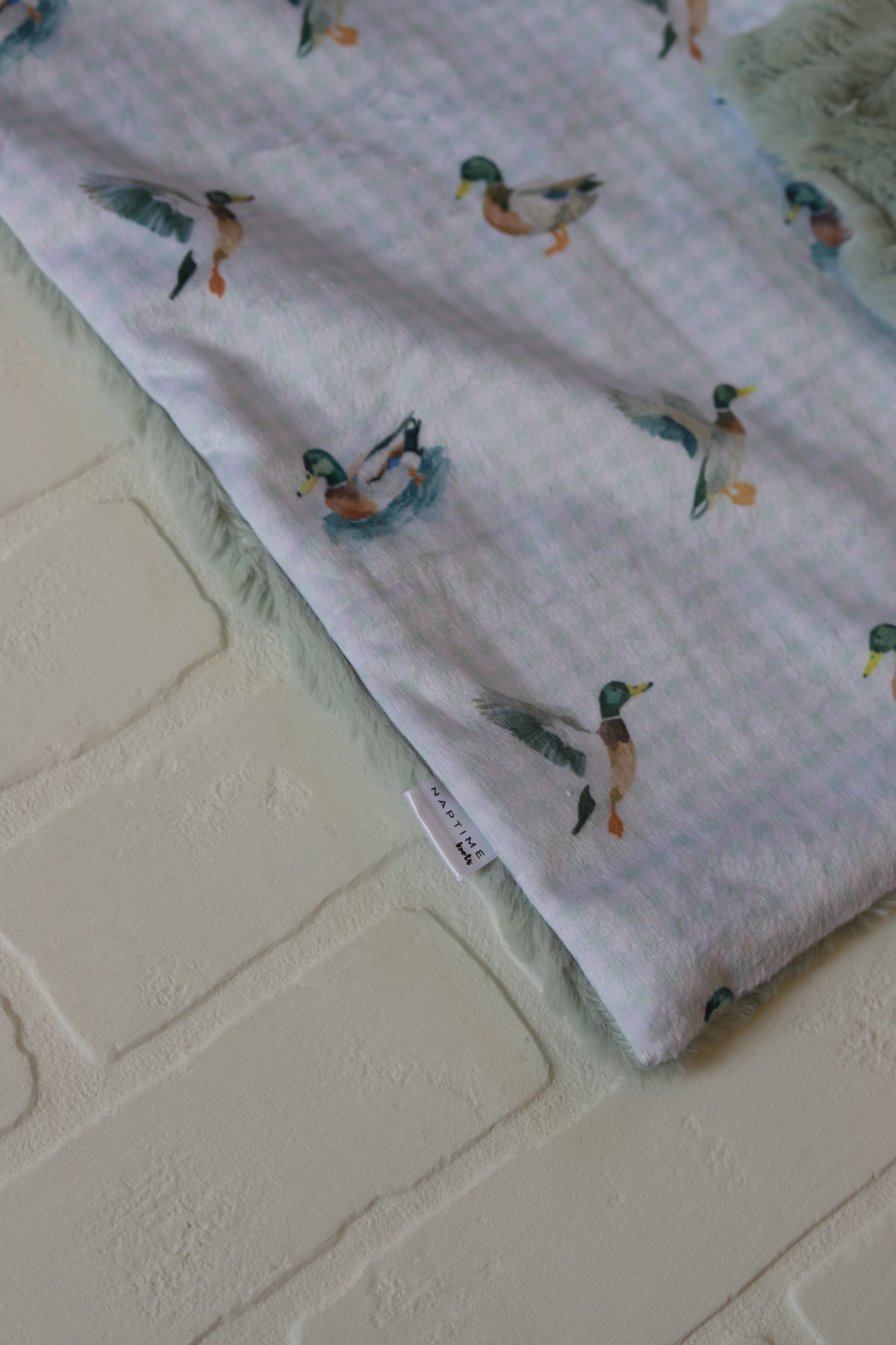 Ducks Gingham Lovey Blanket