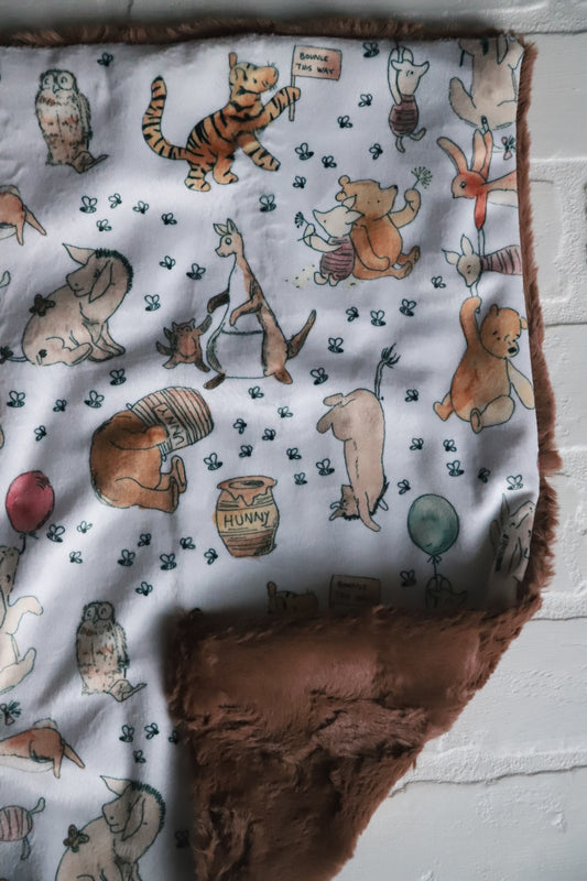 Classic Pooh & Friends Lovey Blanket