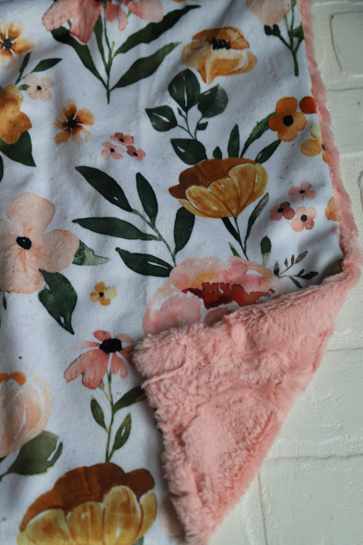Coral Floral Lovey