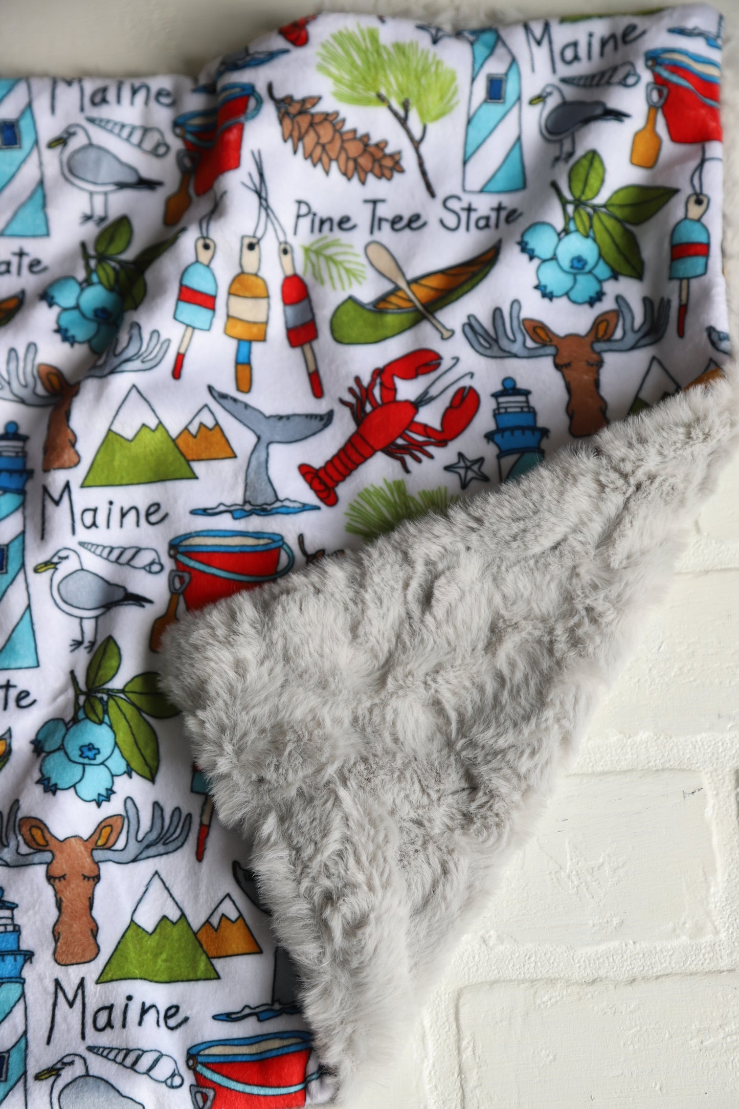 MAINE Icons Lovey Blanket