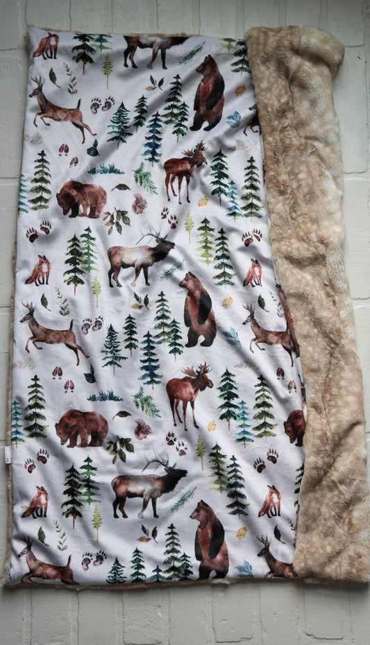 Ridge Woodland Animals XL Lovey Blanket (larger size)