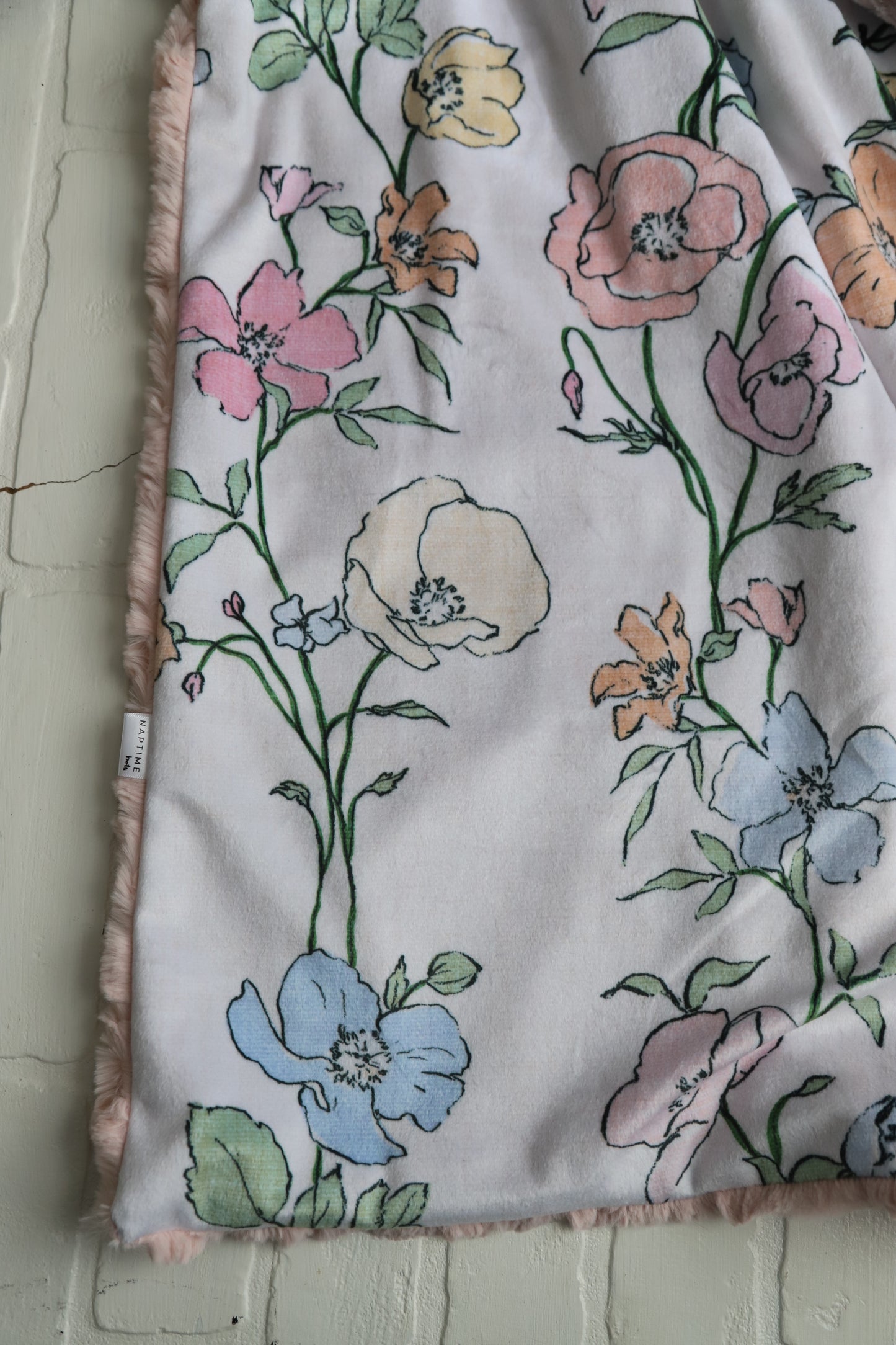 Pink Taylor Floral XL Lovey (bigger size)