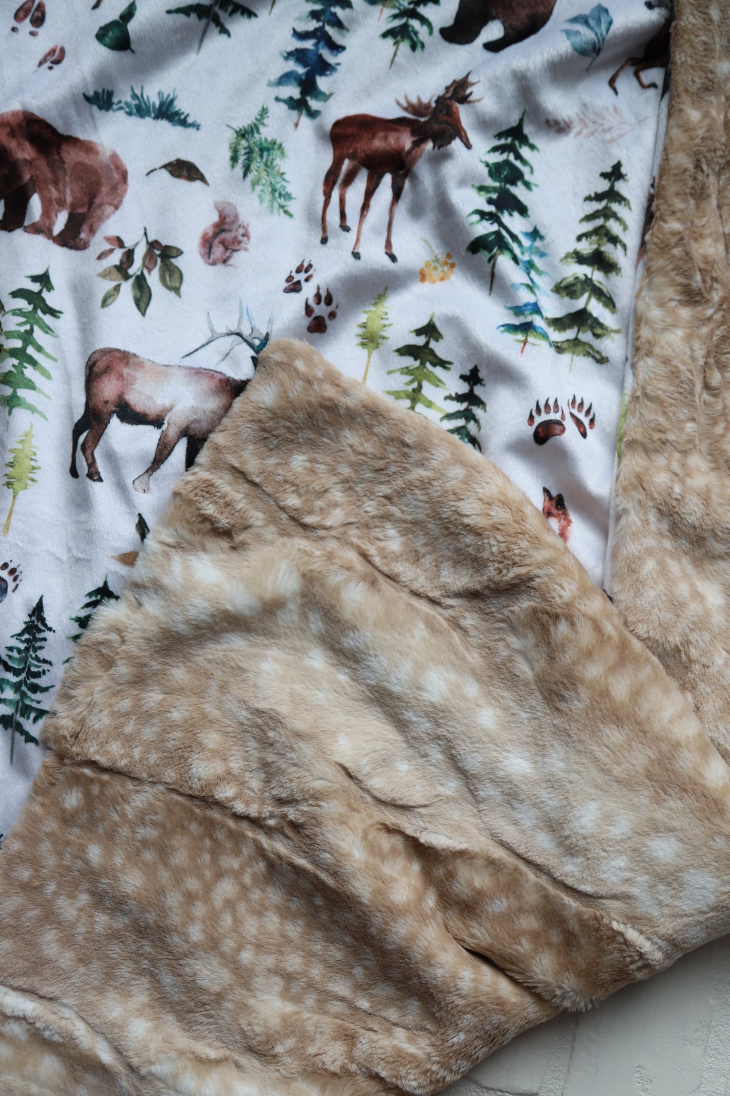 Ridge Woodland Animals XL Lovey Blanket (larger size)