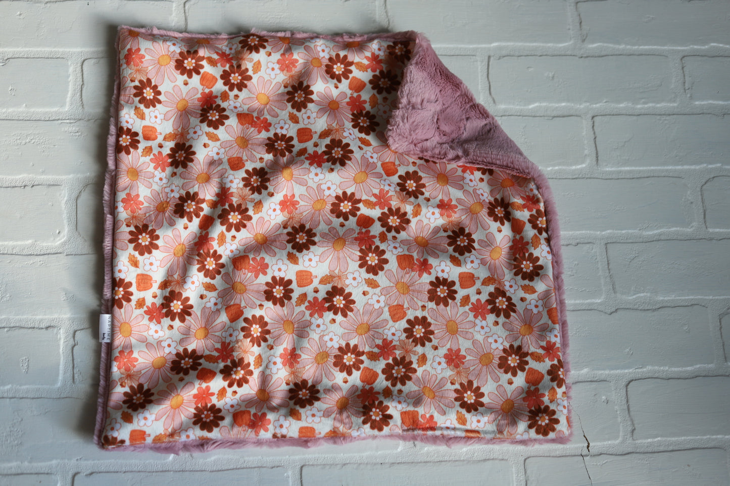 Fall Daisies Lovey Blanket