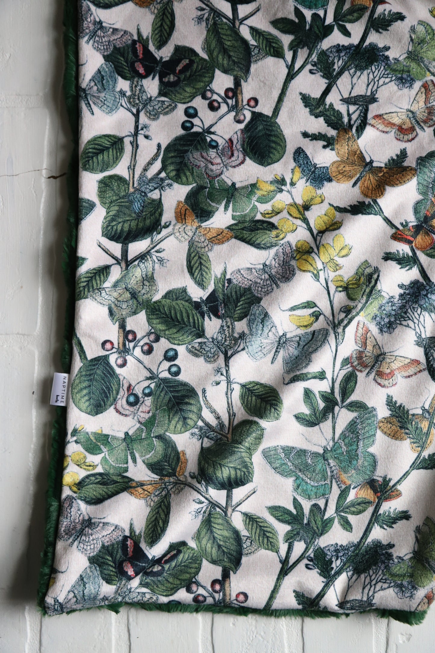 Autumn in the Butterfly Garden XL Lovey Blanket (larger size)