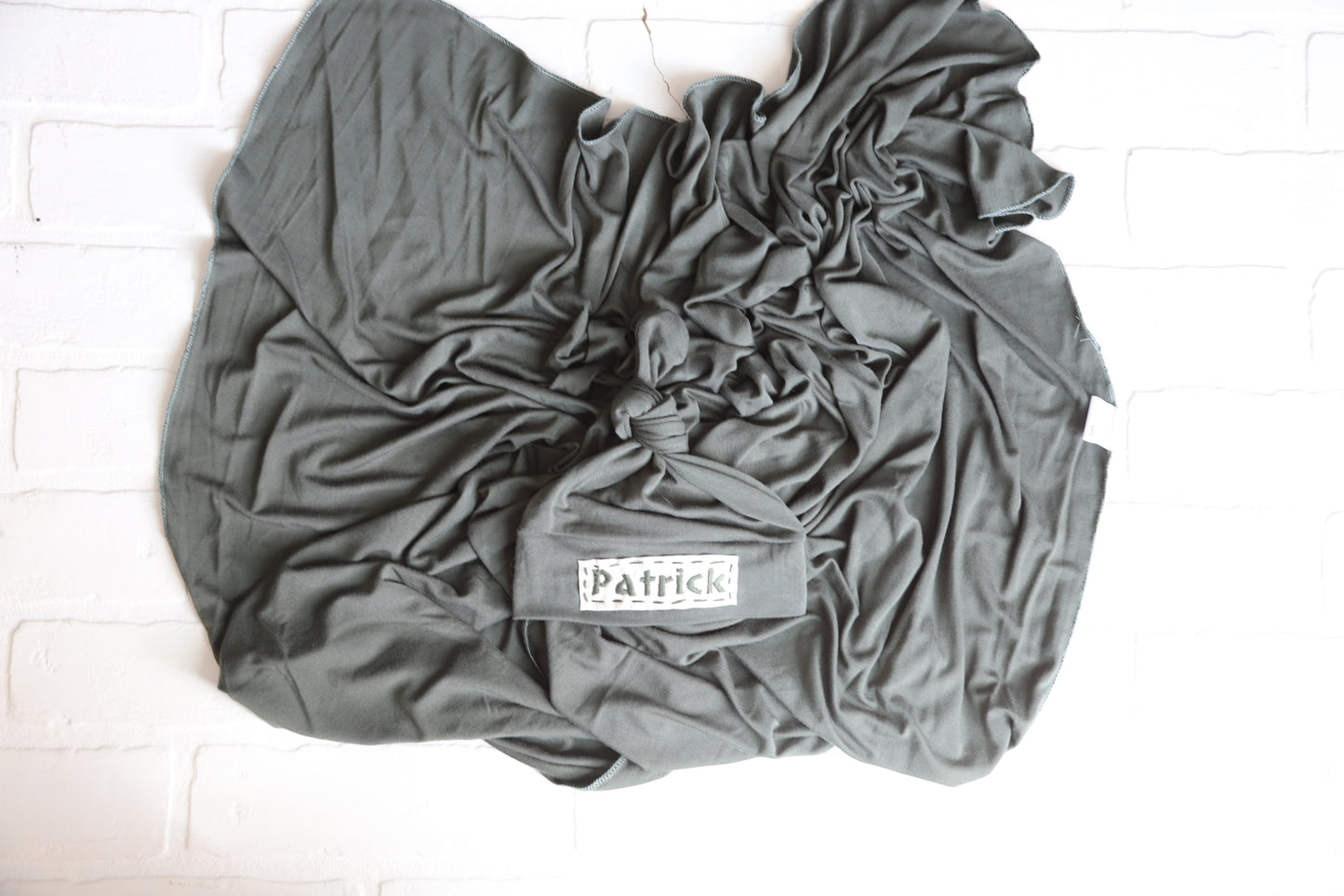Olive Green Bamboo Hat/Swaddle Set