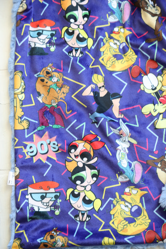 90's Cartoon XL Lovey Blanket (larger size)