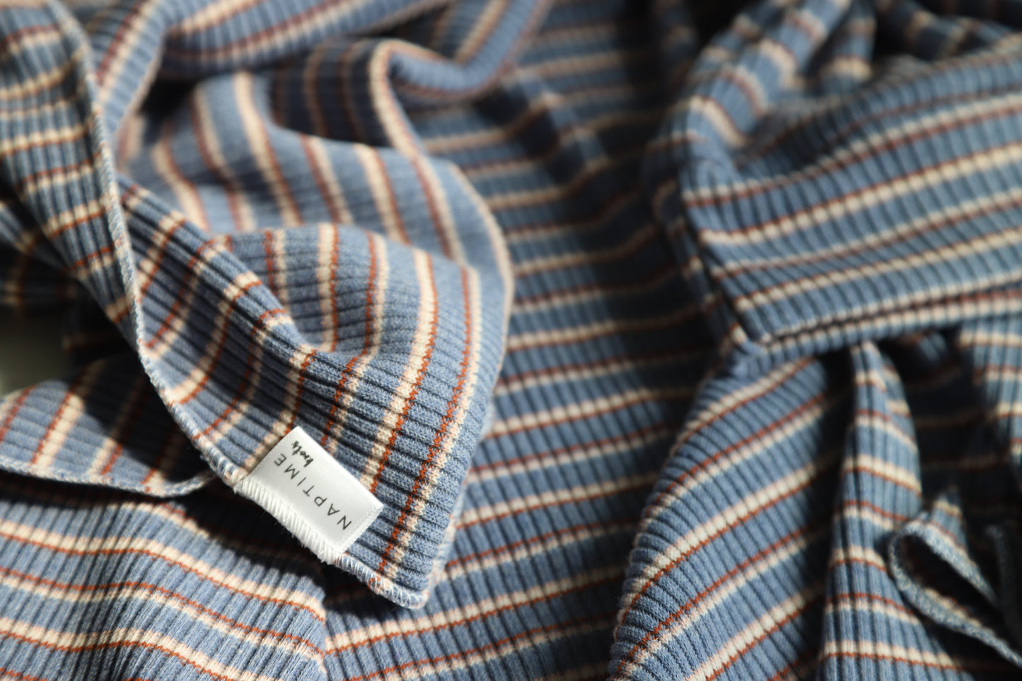 Vintage Stripes Ribbed Hat/Swaddle Set