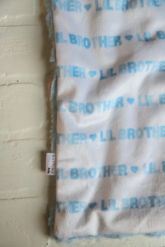 Lil Brother Blue Lovey Blanket