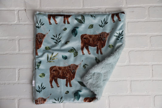 Highland Cow Lovey Blanket